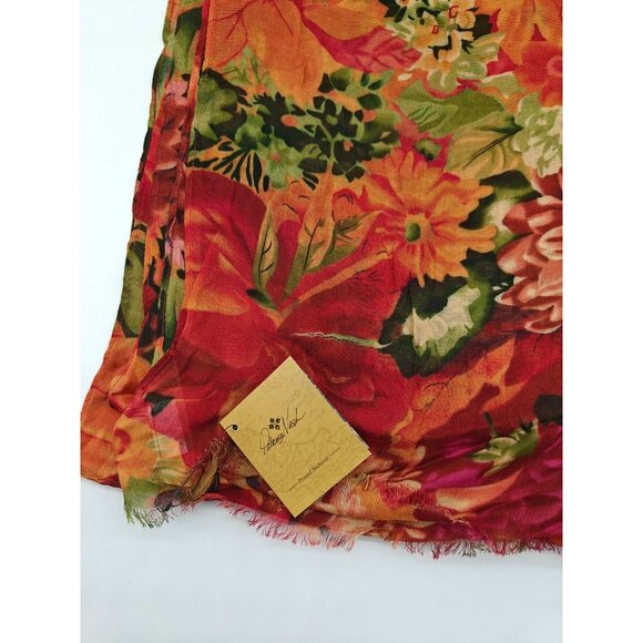 PATRICIA NASH Vintage floral print women's scarf - Spring multi - Picture 7 of 8